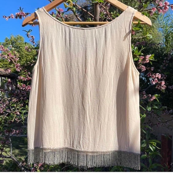 Vintage beaded fringe crop top - Picture 2 of 5